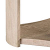 Cony Cocktail Table | Open Lower Shelf | 50" Oval Oak Brown Wood Top