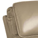 Sily Power Recliner Chair | Flange Trim | Foam Beige Faux Leather Seat BM340959