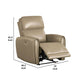 Sily Power Recliner Chair | Flange Trim | Foam Beige Faux Leather Seat BM340959