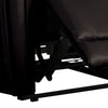 Sily Power Recliner Chair | Flange Trim | Foam Black Faux Leather Seat BM340960