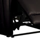Sily Power Recliner Chair | Flange Trim | Foam Black Faux Leather Seat BM340960
