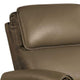 Sily Power Recliner Chair | Flange Trim | Foam Gray Faux Leather Seat BM340961