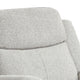 Becy Manual Glider Recliner Chair | Padded Track Arms | Light Gray BM340962