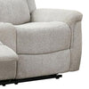 Becy Manual Reclining Loveseat w Console | 2 Cup Holders | Light Gray BM340963