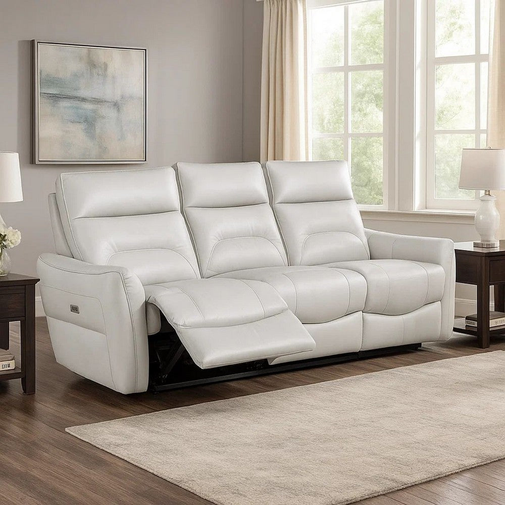 Becy Manual Reclining Loveseat w Console | 2 Cup Holders | Light Gray