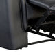 Lenne Manual Recliner Chair | Flared Padded Arms | Black Leather Match BM340964