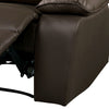 Ozy Manual Recliner Chair | Pillow Top Arms | Dark Brown Leather Match BM340967