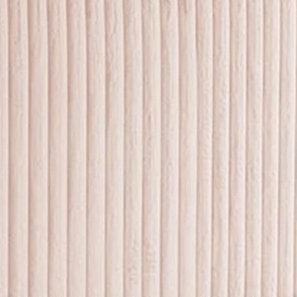 Wolo Full Size Bed | Pink Channel Tufted Fur Chenille Upholstery BM340968