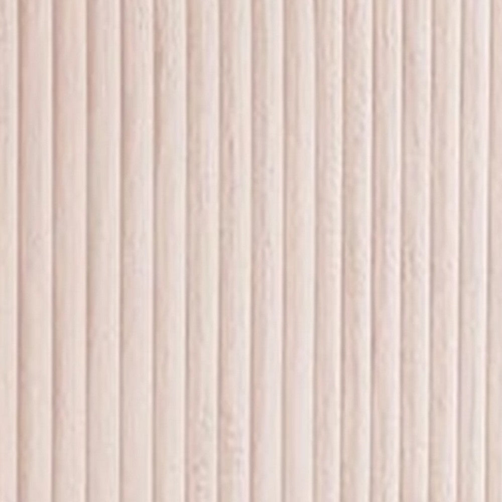 Wolo Twin Size Bed | Pink Channel Tufted Fur Chenille Upholstery BM340969