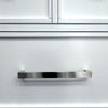 Tela Tall Dresser Chest | 5 Drawers w/ Nickel Handles | White & Brown