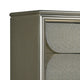 Zema Tall Dresser Chest | 5 Drawers | Silver Accent Embossed Panels BM340983