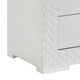 Dema 5 Drawer Tall Dresser Chest | High Gloss White Textured Trim BM340984