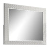 Dema Dresser Vanity Mirror | High Gloss White Textured Trim BM340986