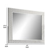 Dema Dresser Vanity Mirror | High Gloss White Textured Trim BM340986