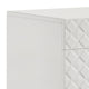 Dema 2 Drawer Nightstand | High Gloss White Textured Trim BM340987