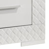 Dema 2 Drawer Nightstand | High Gloss White Textured Trim BM340987