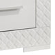 Dema 2 Drawer Nightstand | High Gloss White Textured Trim BM340987