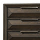 Fema Tall Dresser Chest | 5 Drawer | Nickel Finger Pulls | Espresso Brown BM340988