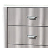 Gema Tall Dresser Chest | 5 Drawers w Cultured Stone Top | Light Gray BM340989