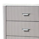 Gema Tall Dresser Chest | 5 Drawers w Cultured Stone Top | Light Gray BM340989