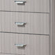 Gema Tall Dresser Chest | 5 Drawers w Cultured Stone Top | Light Gray BM340989