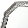 Cyl Vanity Dresser Mirror | Geometric Metallic Gray Backlit LED Frame BM340990