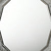 Cyl Vanity Dresser Mirror | Geometric Metallic Gray Backlit LED Frame BM340990