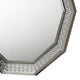Cyl Vanity Dresser Mirror | Geometric Metallic Gray Backlit LED Frame BM340990