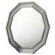 Cyl Vanity Dresser Mirror | Geometric Metallic Gray Backlit LED Frame