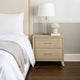 Fea Nightstand w USB Ports | 2 Drawers | Natural Oak Brown BM340994