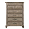 Zea Tall Dresser Chest for Bedroom | 7 Drawers | Aged Oak Brown BM340995