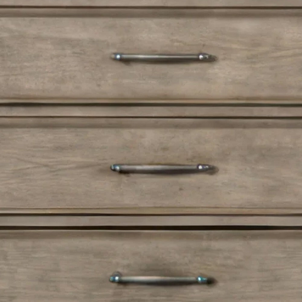 Zea Tall Dresser Chest for Bedroom | 7 Drawers | Aged Oak Brown BM340995