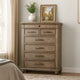 Zea Tall Dresser Chest for Bedroom | 7 Drawers | Aged Oak Brown