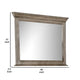 Zea Vanity Dresser Mirror | Elegant Crown Moldings in Aged Oak Brown BM340996