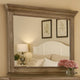 Zea Vanity Dresser Mirror | Elegant Crown Moldings in Aged Oak Brown BM340996