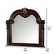 Kera Vanity Dresser Mirror | Vintage Camelback Design | Cherry Brown BM340998