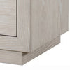 Kexa Nightstand | USB & LED | 2 Drawers Chrome Handles | Light Gray BM341001