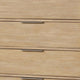 Rexa Tall Dresser Chest | 5 Drawer Finger Pulls | Natural Oak Brown BM341002