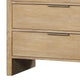 Rexa Tall Dresser Chest | 5 Drawer Finger Pulls | Natural Oak Brown BM341002