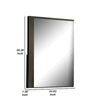 Kena Vanity Dresser Mirror | 2 Tone Metallic Gray Asymmetrical Frame