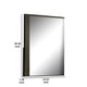 Kena Vanity Dresser Mirror | 2 Tone Metallic Gray Asymmetrical Frame