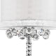 Fena Floor Lamp | Crystal Accent Drum Shade | 62" Chrome Metal Base