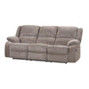 Cem Manual Reclining Sofa | Pillow Tufted | Mocha Gray Chenille 88’’ BM341017