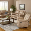 Jem Manual Rocker Recliner Chair | Pillow Top Arms | Brown Leather