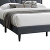 Carie Full Bed | Charcoal Gray Burlap Upholstery | Padded Headboard BM341023