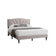 Carie Full Bed | Light Brown Burlap Upholstery | Padded Headboard BM341024