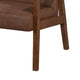 Onile Classic Accent Chair | Brown Faux Leather | Wood | Foam Cushions BM341025
