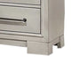 Jaxen Nightstand End Table | Antique White Rubberwood | 2 Drawers | 23’’ BM341027