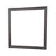 Dresser Mirror | Charcoal Gray Poplar Wood Frame | Square 40’’ BM341028