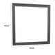 Dresser Mirror | Charcoal Gray Poplar Wood Frame | Square 40’’ BM341028